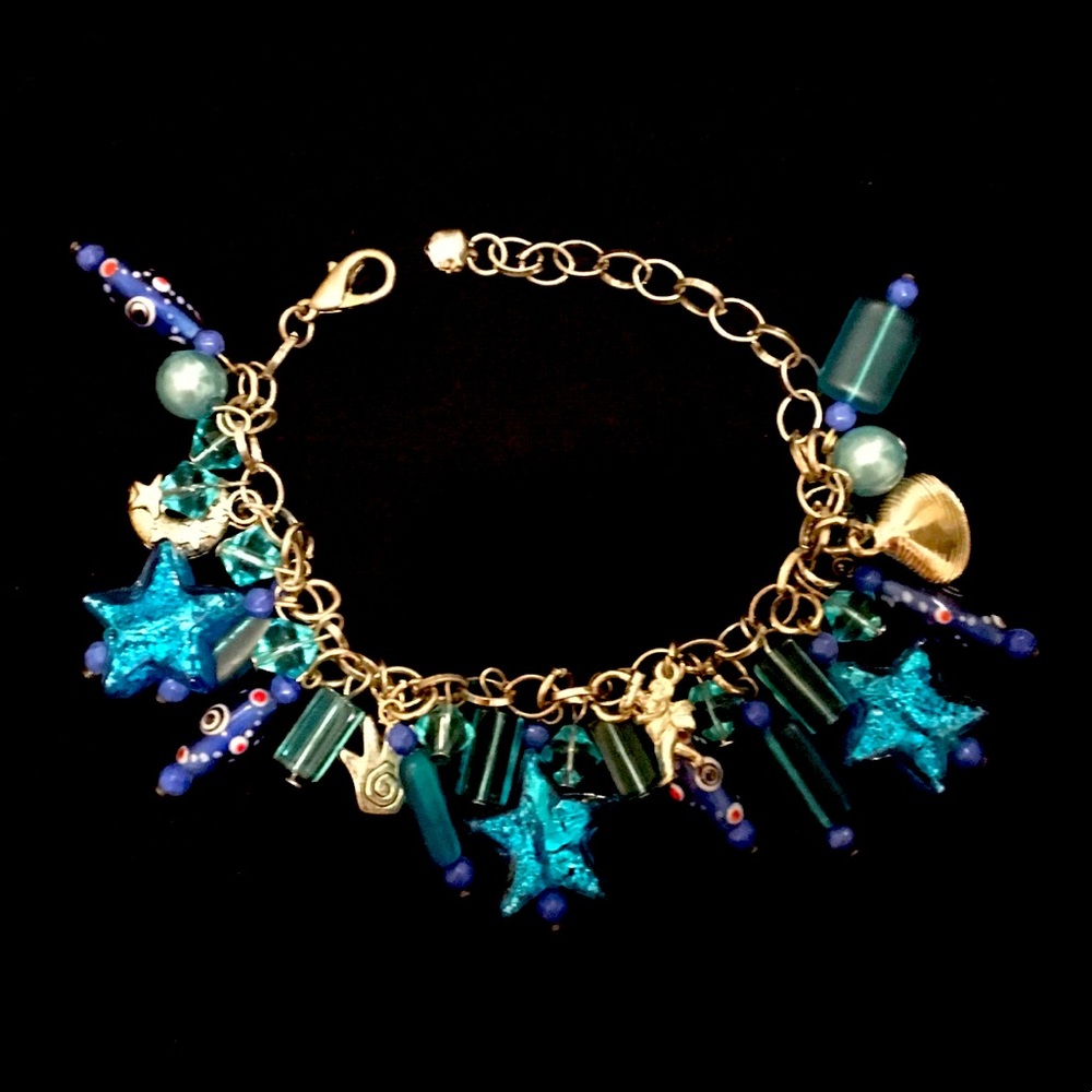 Authentic Venitian Murano Glass bracelet-blue